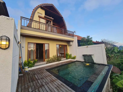 Rumah semi villa style etnic modern minimalis di Ungasan