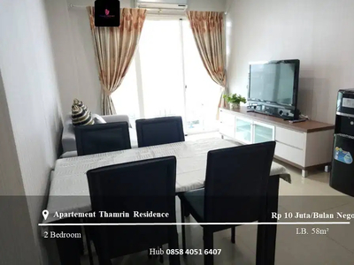 Sewa Apartemen Thamrin Residence High Floor 2BR Full Furnished Tower B