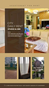 Sewa Harian mulai 400RBan Unit Studio/2BR di Bassura City - A056