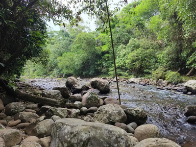 Tanah kebun los sungai view laut di tabanan bali.