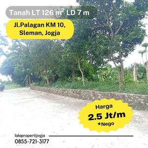 Tanah Murah Palagan KM 11, Luas 126