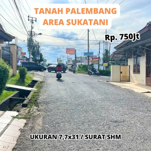 Tanah Pinggir Jalan area Sukatani cocok untuk usaha dekat kampus