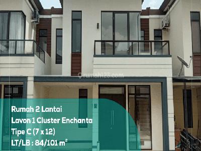 Disewa Rumah 2 Lantai Lavon 1 Cluster Enchanta, Tipe 7x12