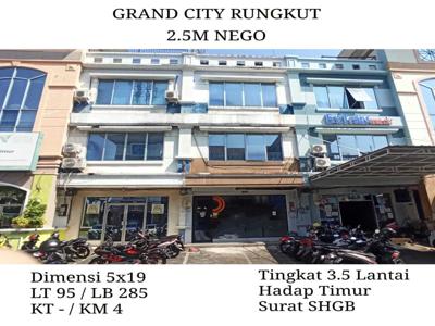 Dijual Ruko Grand City Regency Surabaya 2.5M Nego Hadap Timur