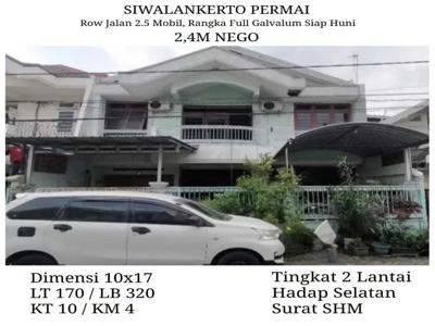 Dijual Rumah Siwalankerto Permai Surabaya 2.4M Nego Siap Huni Galvalum