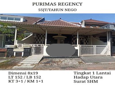 Disewakan Rumah Purimas Regency Surabaya 55 Juta per Tahun Nego
