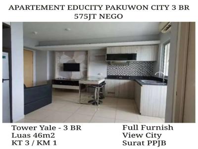 FULLFURNISH SIAP HUNI Apartemen Educity Pakuwon City Surabaya Type 3BR