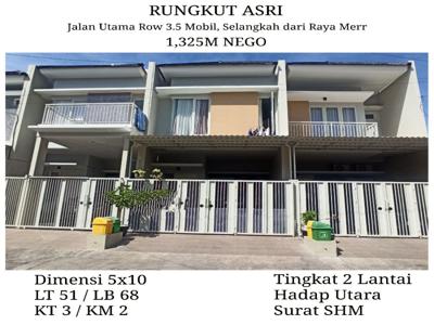 Rumah 2 lantai Rungkut Asri Surabaya New Minimalis
