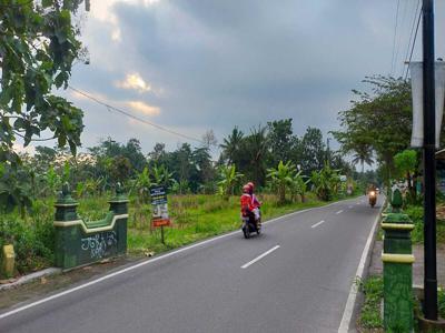 Tanah Jogja Tepi Jalan Raya Cocok Dibangun Usaha SHM P