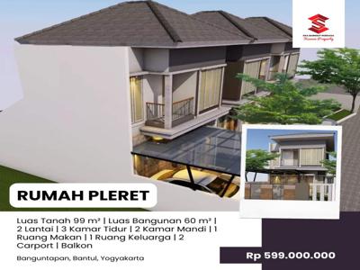 DIJUAL RUMAH 2 LANTAI KONSEP KEKINIAN HANYA 30 MENIT KE UGM JOGJA