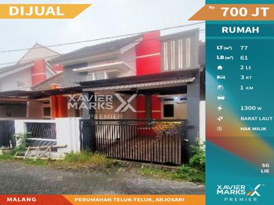 Dijual Rumah Cantik Minimalis 2 Lantai di Perumahan Teluk Teluk Malang