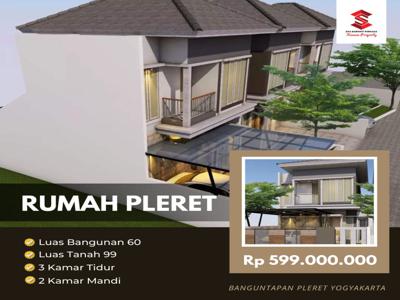 DIJUAL RUMAH MURAH 2 LANTAI DESIGN KEKINIAN DI JOGJA