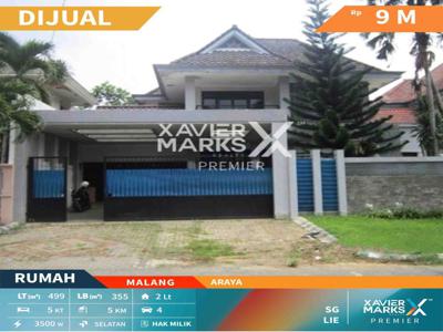 Dijual Rumah Siap Huni 2 Lantai di Raya Boulevard Kota Araya Malang