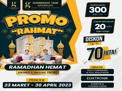 Gunawangsa Tidar Promo Rahmat Ramadhan Hemat Tipe 1BR Tower A