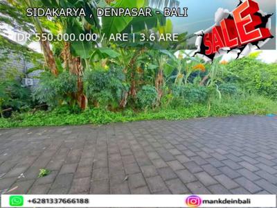 TANAH KOSONG DI KAWASAN KERTHA DALEM SIDAKARYA DENPASAR