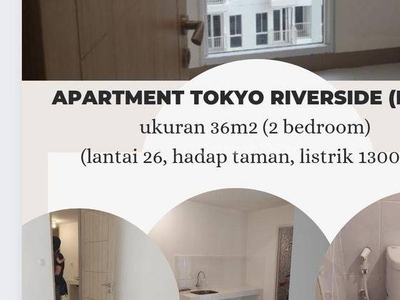Apartement Tokyo Riverside PIK 2 2 BR Semi Furnished Bagus