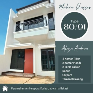 Dijual Rumah 2 Lantai 4 Kamar Dekat Tol JORR Jatiwarna - Bekasi