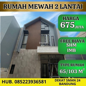 Dijual Rumah Mewah 2 Lantai lt103 lb65 3KT 2KM Siap Huni Di Lokasi Strategis Ujungberung - Bandung