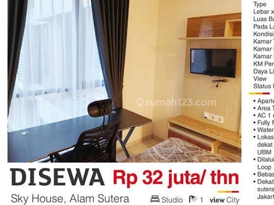 Disewa Apartemen Studio Furnished Murah Sebelah Ikea Alam Sutera