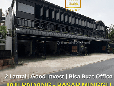 Gedung 2 Lantai Jati Padang Pasar Minggu Good Invest, Bisa Office