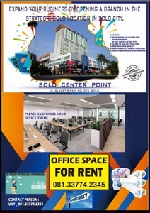 OFFICE SPACE FOR RENT - RUANG KANTOR DISEWAKAN