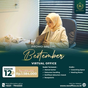 VIRTUAL OFFICE EKSKLUSIF PROMO! HARGA TERJANGKAU!