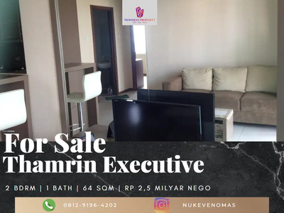 Dijual Apartemen Thamrin Executive 2BR Low Floor Furnished View GI