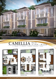 Dijual Rumah 3 Lanati EKSKLUSIF Dharmhusada Indah Barat Type Camellia