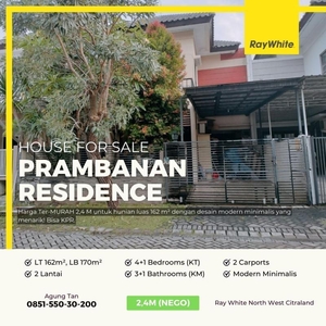 Dijual Rumah Prambanan Residence Luas 162m2 4KT 3KM Modern Minimalis - Surabaya Jawa Timur
