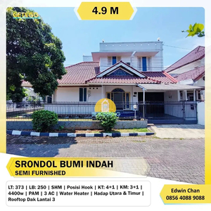 Dijual Rumah Rooftop Cluster Sbi Srondol Bumi Indah Tembalang Semarang