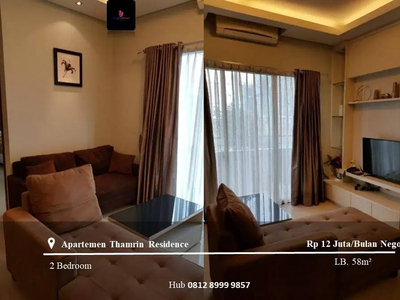 Disewakan Apartement Thamrin Residence Low Floor 2BR Furnished Tower E