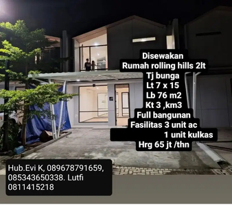 Disewakan rumah di Rolling Hills Tanjung Bunga Makassar