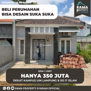 Jual Rumah Tipe 45/105 Sisa 1 Unit Dekat Kampus dan Sekolah SD di Sukarame - Bandar Lampung