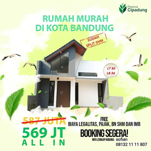 Promo!! Rumah 500jtan di Cipadung kota Bandung lokasi strategis