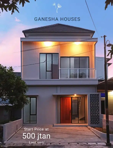 Rumah 2 lantai mewah minimalis di perumahan Ganesha Pedurungan