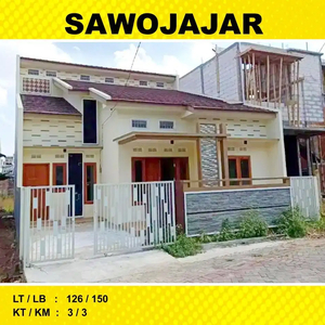 Rumah Baru 2 Lantai Luas 126 di Jembawan Sawojajar 2 Malang _ 140A