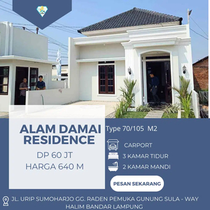 RUMAH DI PUSAT KOTA BALAM DKT RS URIP SUMOHARJO ( WAY HALIM)