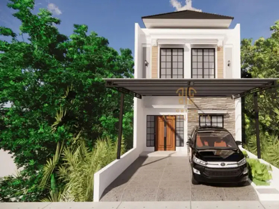 Rumah mewah 2 lantai bisa KPR dekat tol Jatiwarna free biaya2 all in