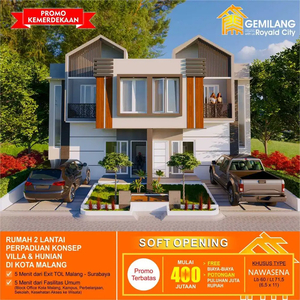 Rumah Modern 2 Lantai Lokasi Strategis Kota Malang