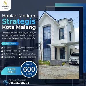 RUMAH MODERN 600 JUTA AN DEKAT RS SOEPRAON