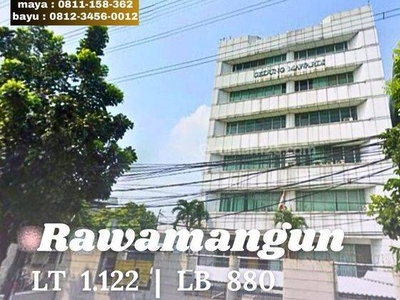 Dijual gedung harga investor Rawamangun pinggir jalan raya strategis