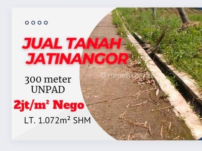 Jual Tanah Jatinangor 300 mtr Gate UNPAD SHM LT 1.072m²