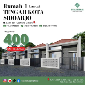 Dijual Rumah 400jtan di Rumah Berkah Sedati Sidoarjo