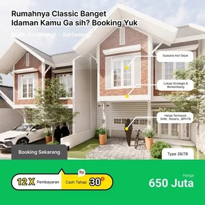 RUMAH MURAH 2 LANTAI DAERAH CIHANJUANG – BUTIK SARIWANGI