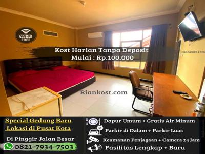 Hotel Penginapan kost kosan 100 Ribu di Pusat Palembang Tanpa Deposit