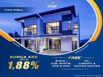 3 kamar BF 20 juta free SHM di OCBD Bogor dekat bukit Cimanggu City