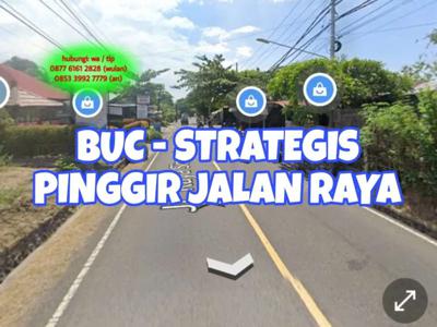 BUc - Tanah MURAh Strategis 300m2 Pinggir Jalan Raya