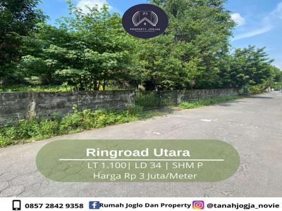 Dekat Ringroad Utara Jogja Tanah SHM Harga 3 Jutaan