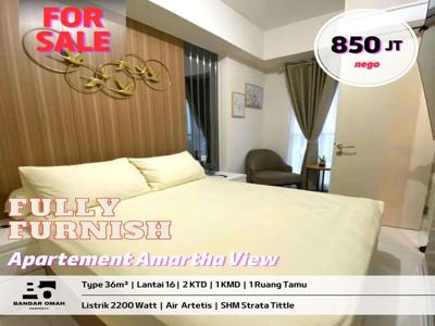 DIJUAL CEPAT APARTEMENT BARU (FULL FURNISH)