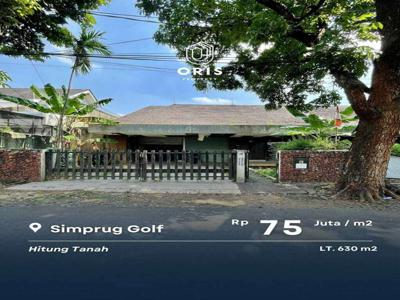 Dijual Rumah Hitung Harga Tanah di Simprug Golf Jakarta Selatan